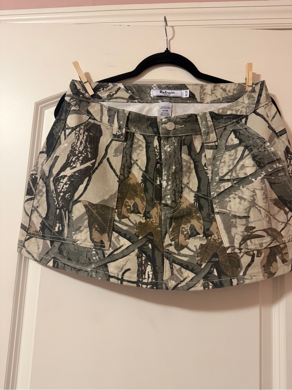 Olive Camo Mini Skirt